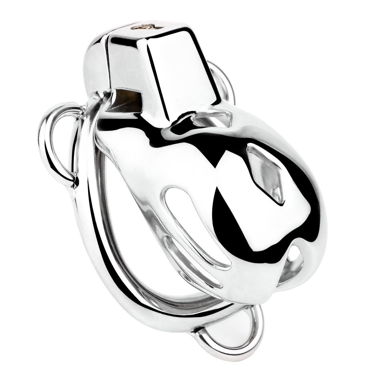 Short Smooth Stainless Steel Mamba Cage with Belt