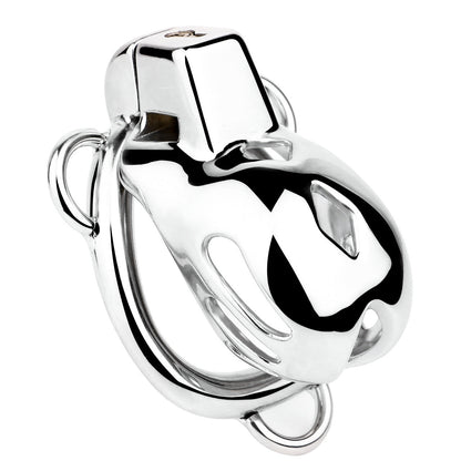 Short Smooth Stainless Steel Mamba Cage with Belt