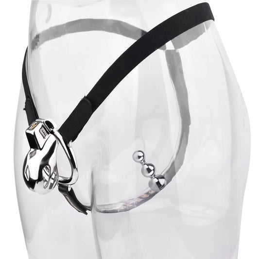 Short Smooth Stainless Steel Mamba Cage with Belt