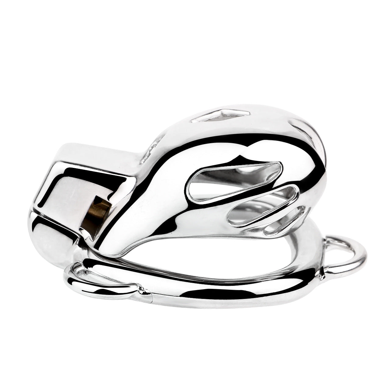 Short Smooth Stainless Steel Mamba Cage with Belt