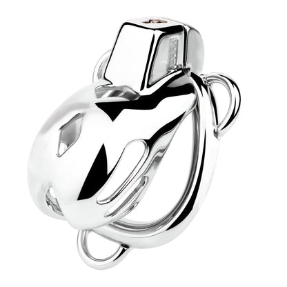 Short Smooth Stainless Steel Mamba Cage with Belt
