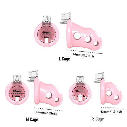 Silicone Chastity Cage With Remote Control Anal Plug