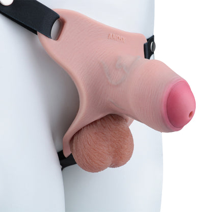 Silicone Real Dildo Wearable Chastity Device 7