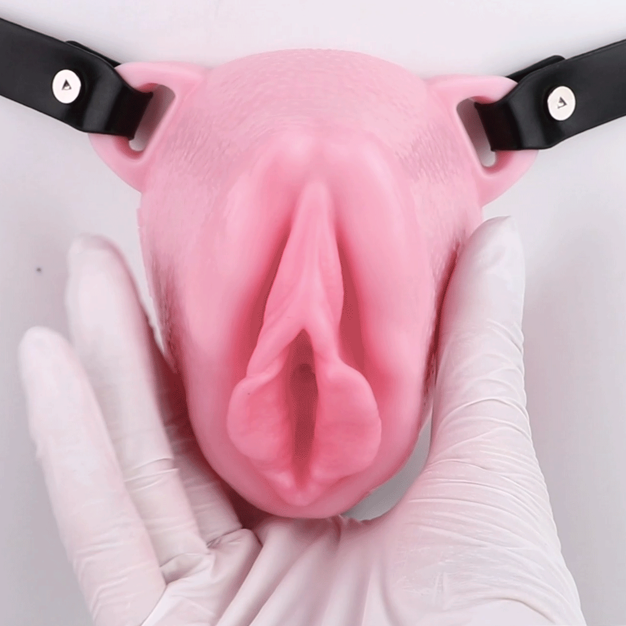 Sissy Silicone Chastity Cage with Belt 3
