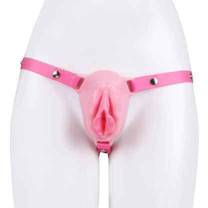 Sissy Silicone Chastity Cage with Belt 4