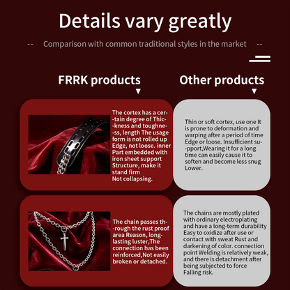 Silver Scale Armor Chain Chastity Pants front plate and chain comparison graphic