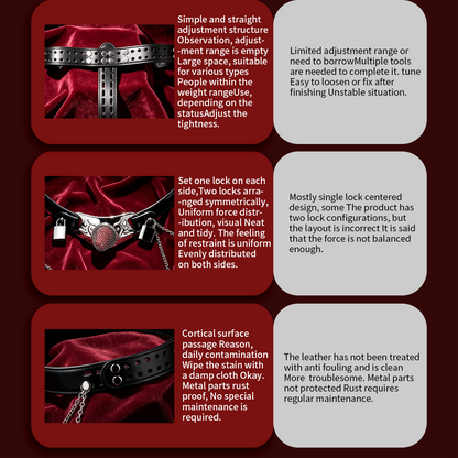 Silver Scale Armor Chain Chastity Pants belt and surface comparison graphic