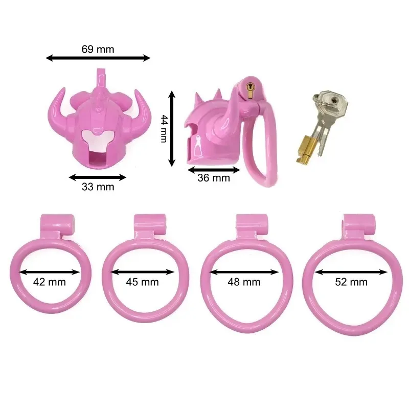 Sissy Bullhorn Chastity Cage