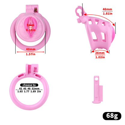 Sissy Pussy Chastity Cage - 20