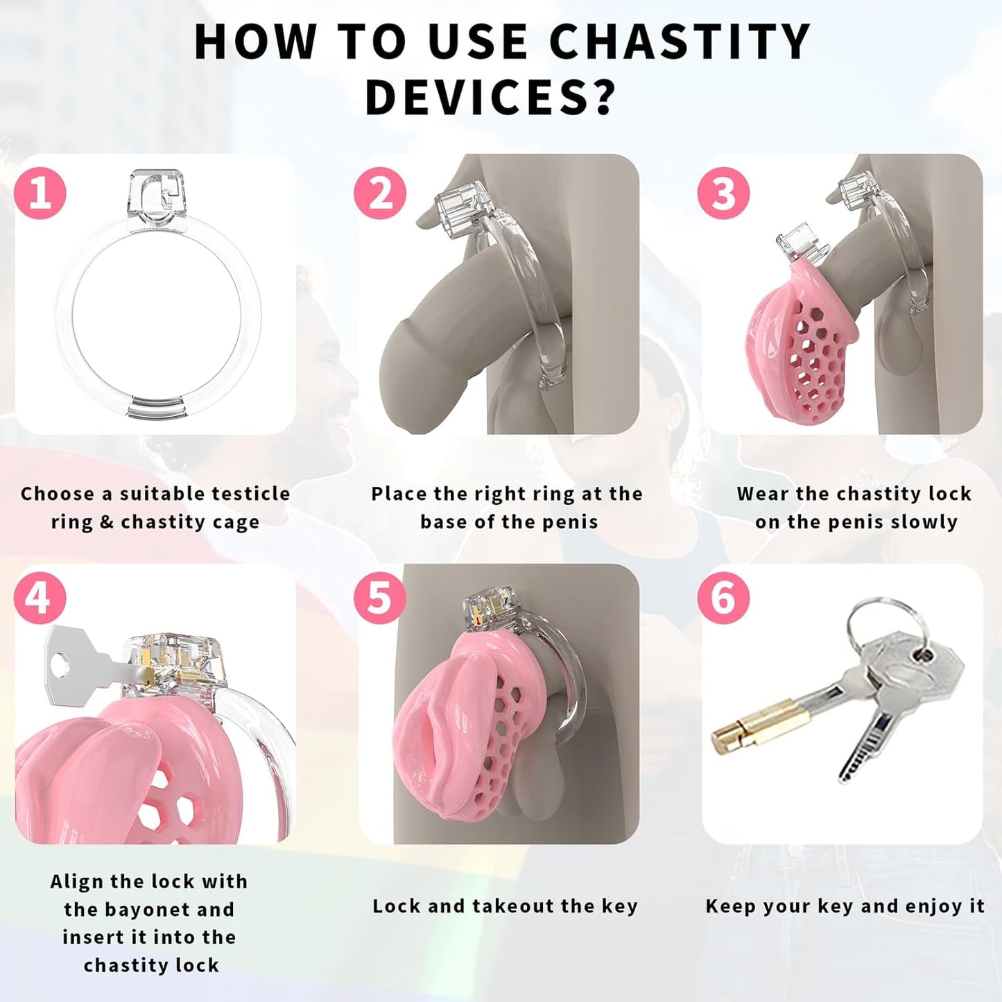 Sissy Silicone Chastity Cage