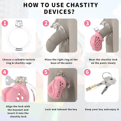 Sissy Silicone Chastity Cage