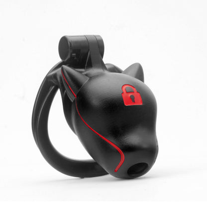 Slave Dog Head Chastity Cage