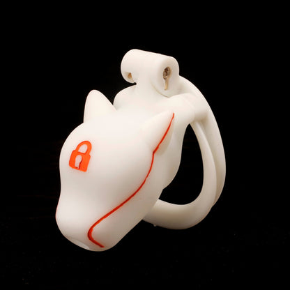Slave Dog Head Chastity Cage