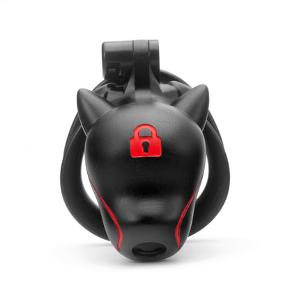 Slave Dog Head Chastity Cage