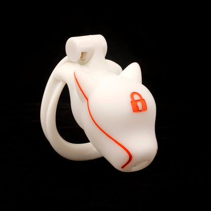 Slave Dog Head Chastity Cage