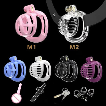 Small Chastity Cage 5 with Catheter Colors to choose