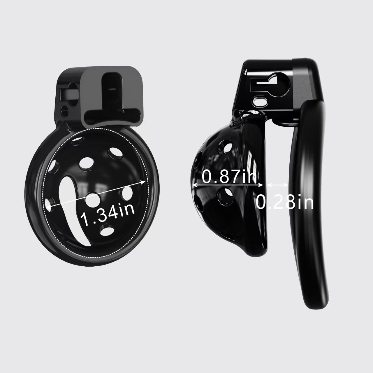 Small Chastity Cage With Silicone Spikes 5