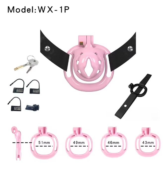 Sissy BDSM With Wearable Chastity Cage