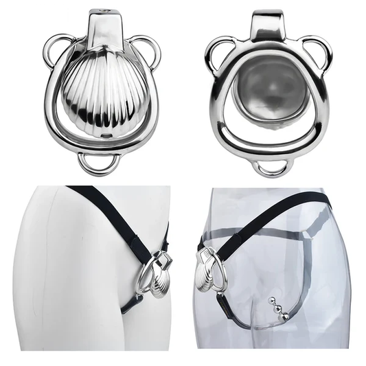 Small Sissy Shell Design Chastity Cage