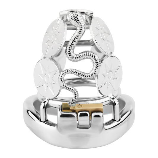 Snake Premium Metal Chastity Cage - 1 