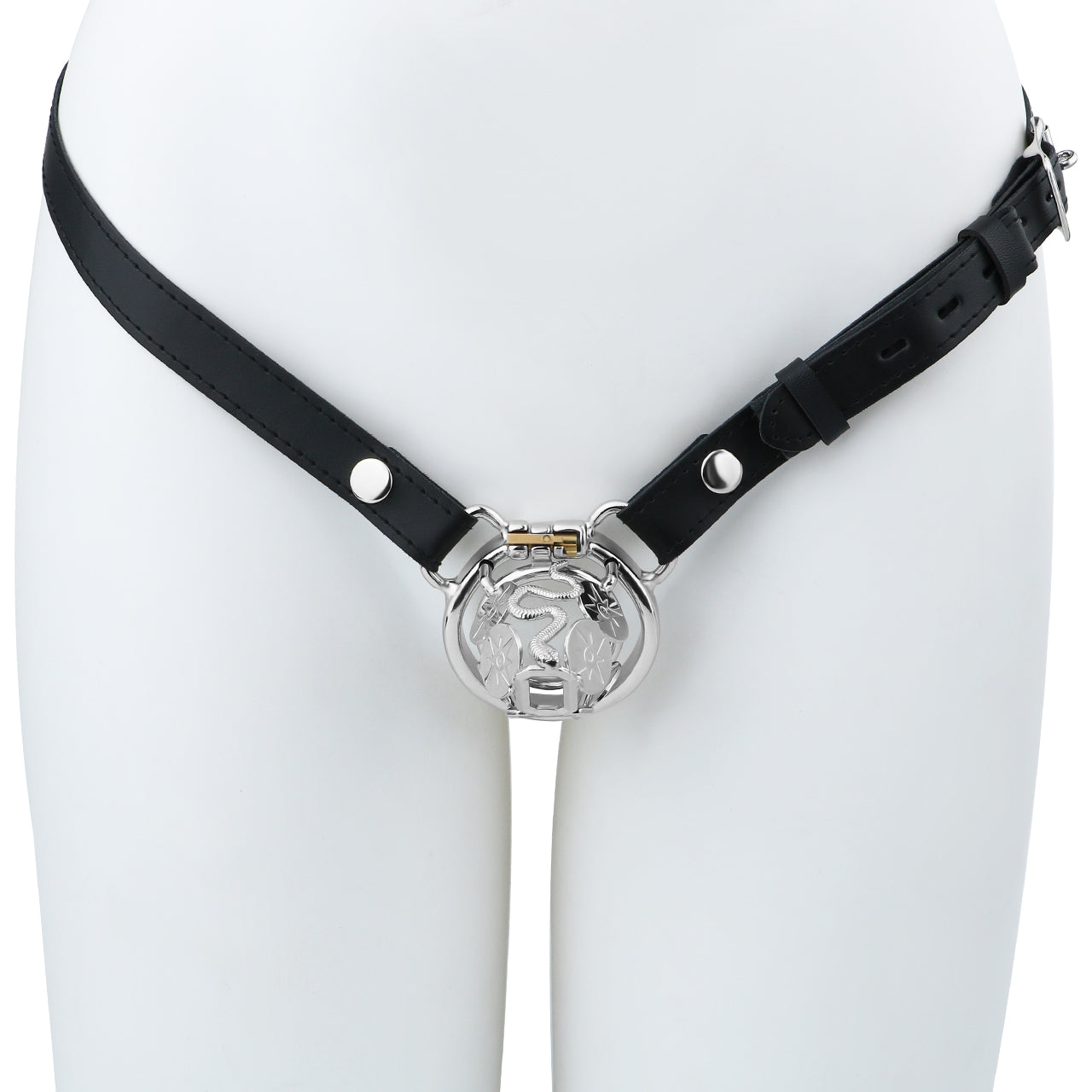 Snake Premium Metal Chastity Cage - 9