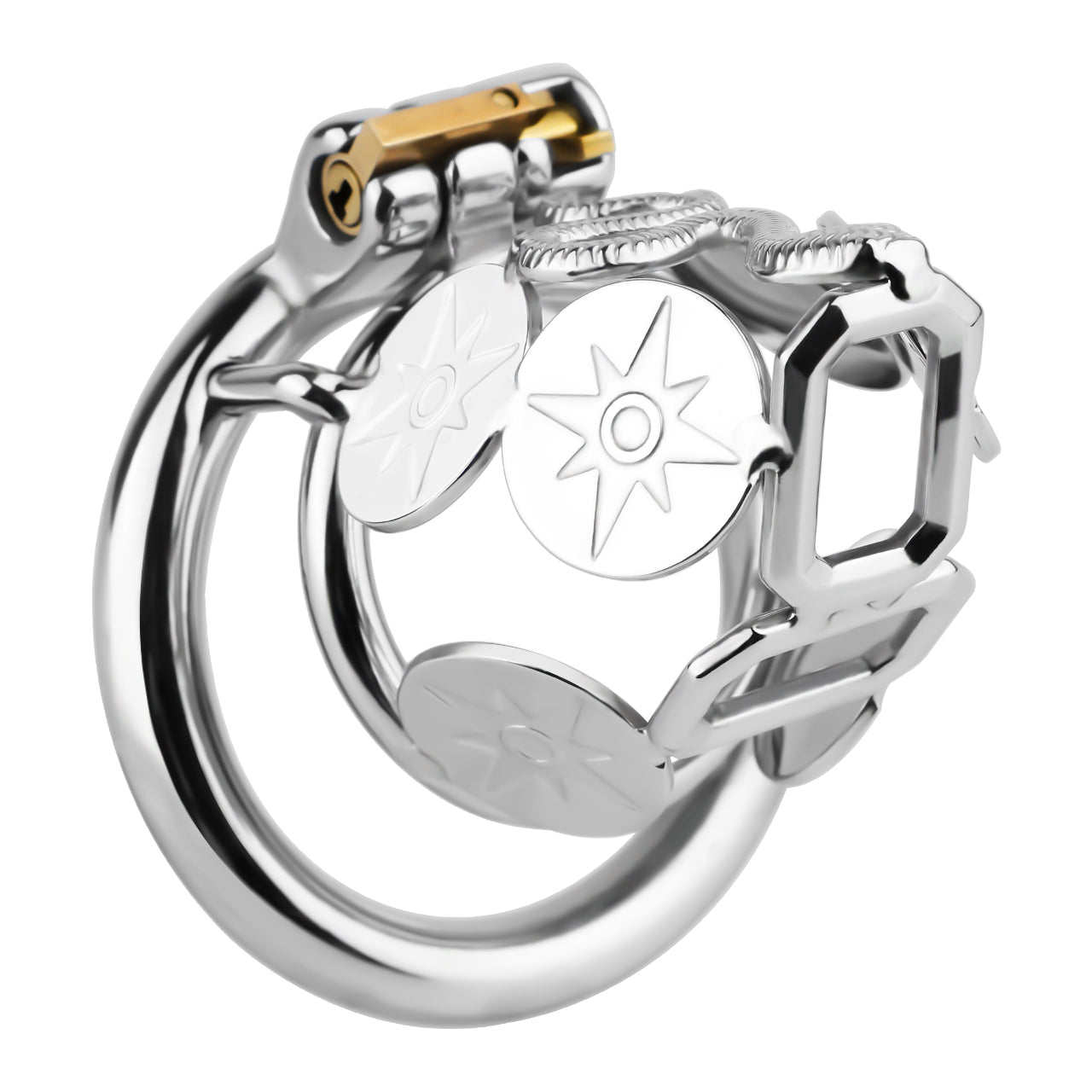 Snake Premium Metal Chastity Cage - 4