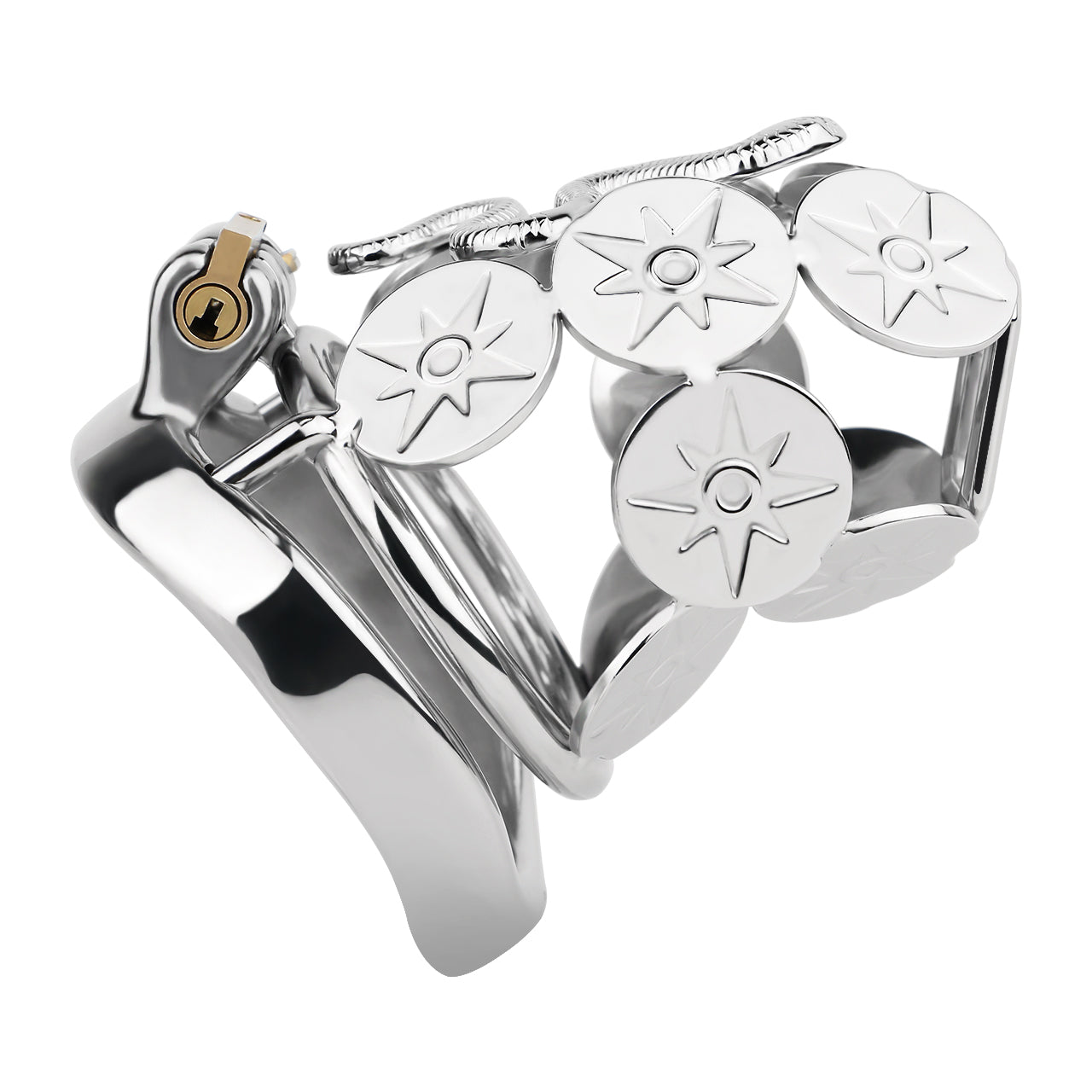 Snake Premium Metal Chastity Cage - 18