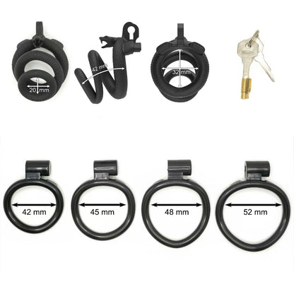 Snake Shape Chastity Cage