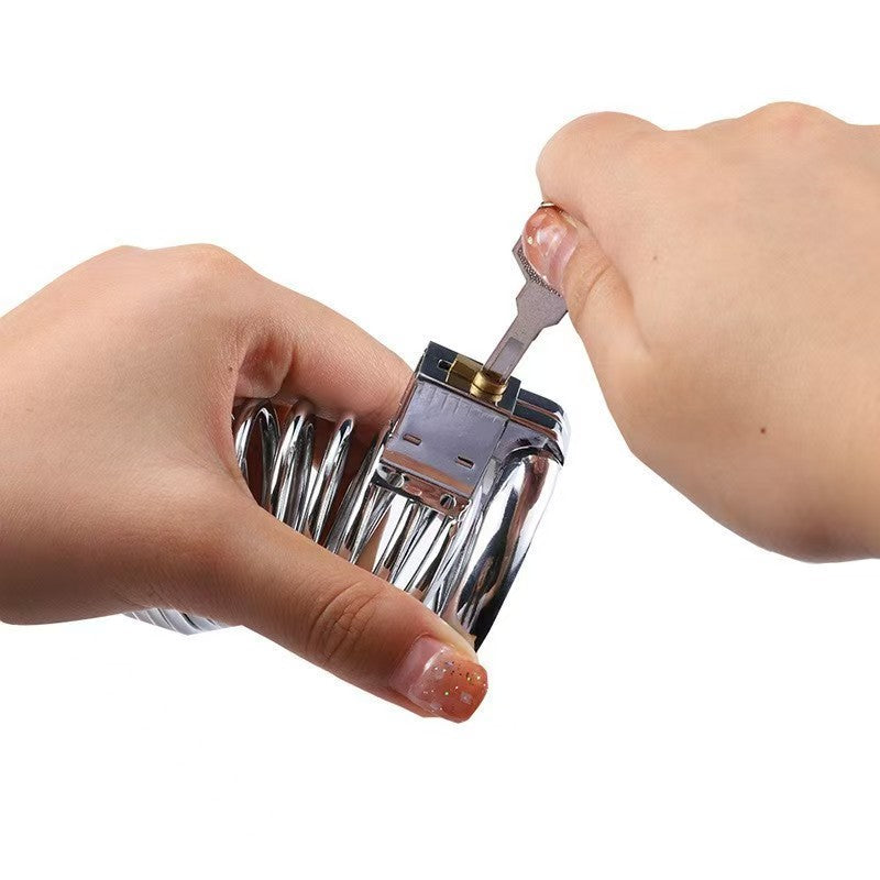 Snake Shaped Metal Cock Cage 5