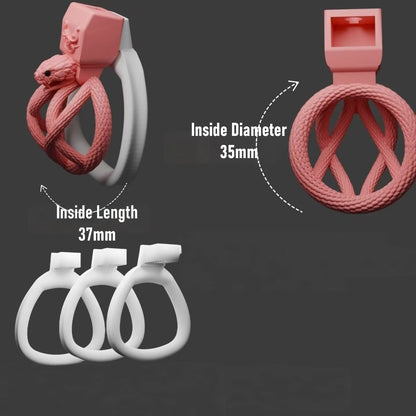 Snakes Entwined Chastity Cage 4