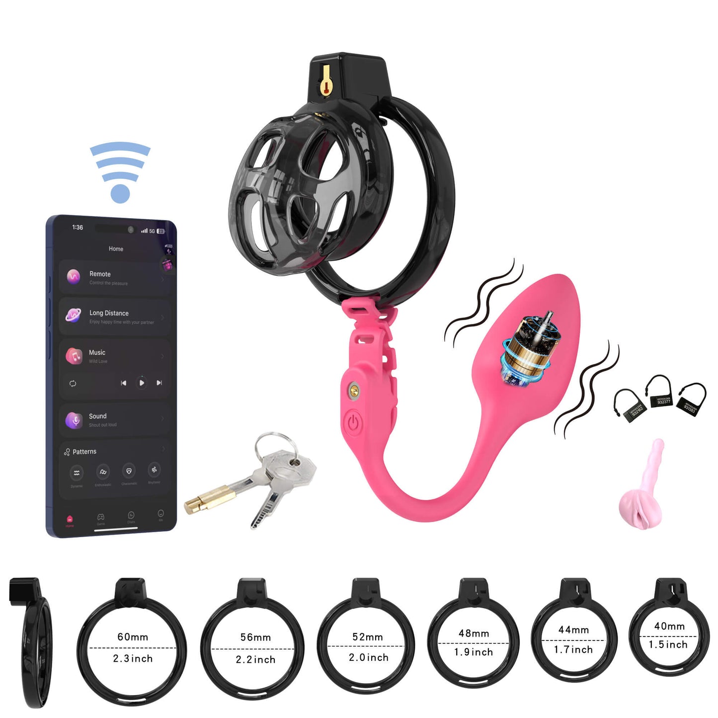 Soft Cobra Chastity Cage With App Controlled Butt Plug 7