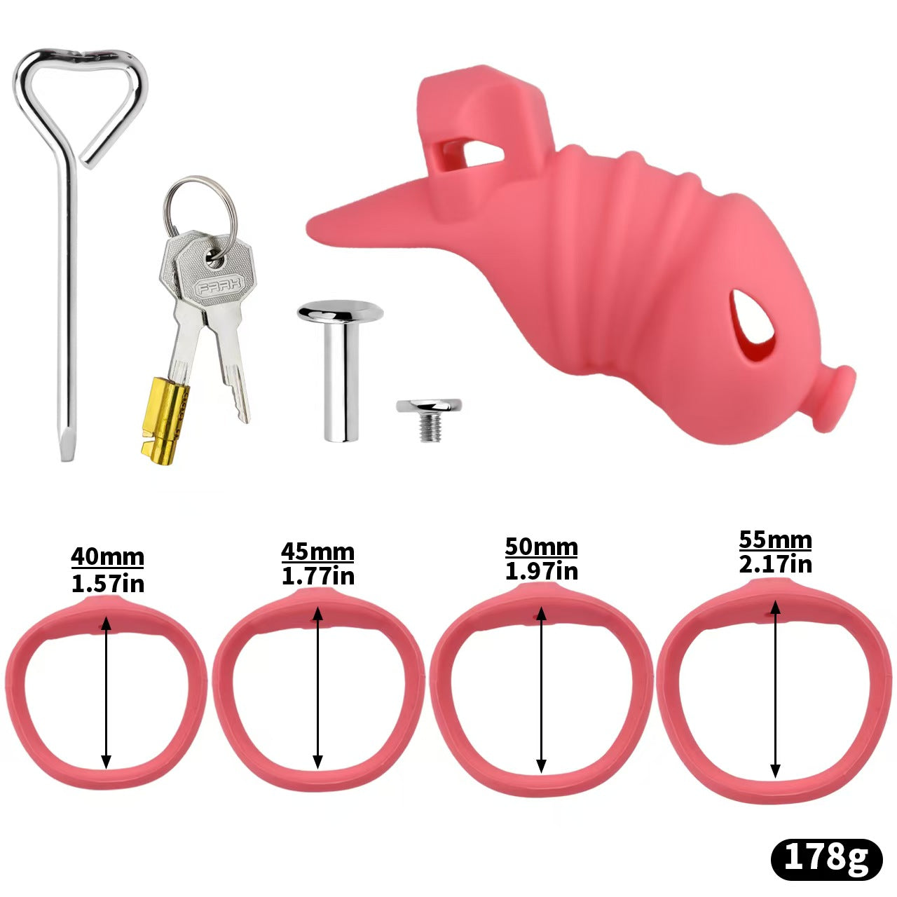 Soft Silicone Chastity Cage -13