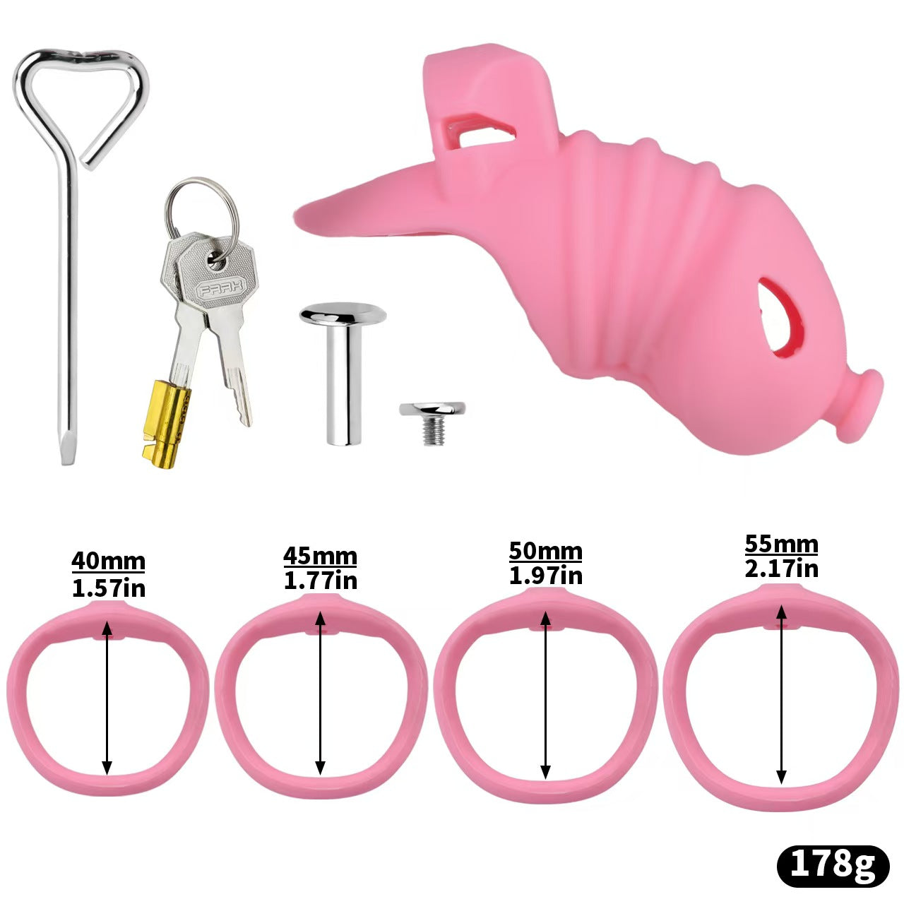 Soft Silicone Chastity Cage -21