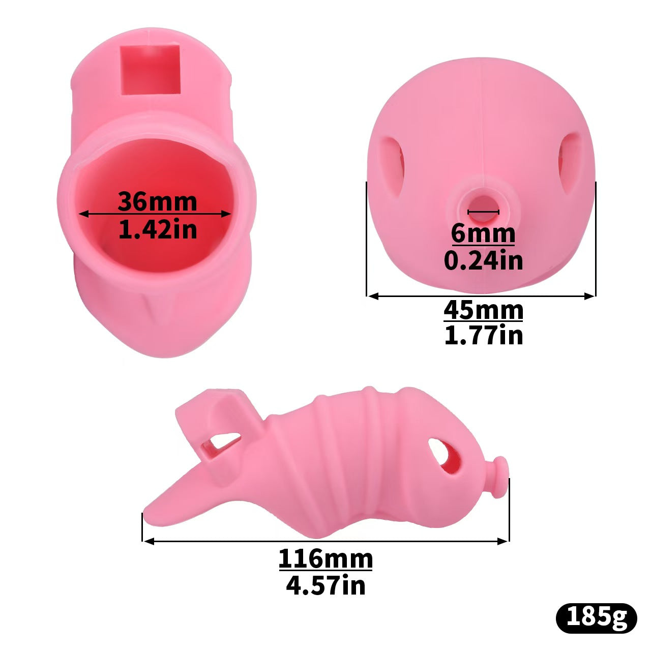 Soft Silicone Chastity Cage -3