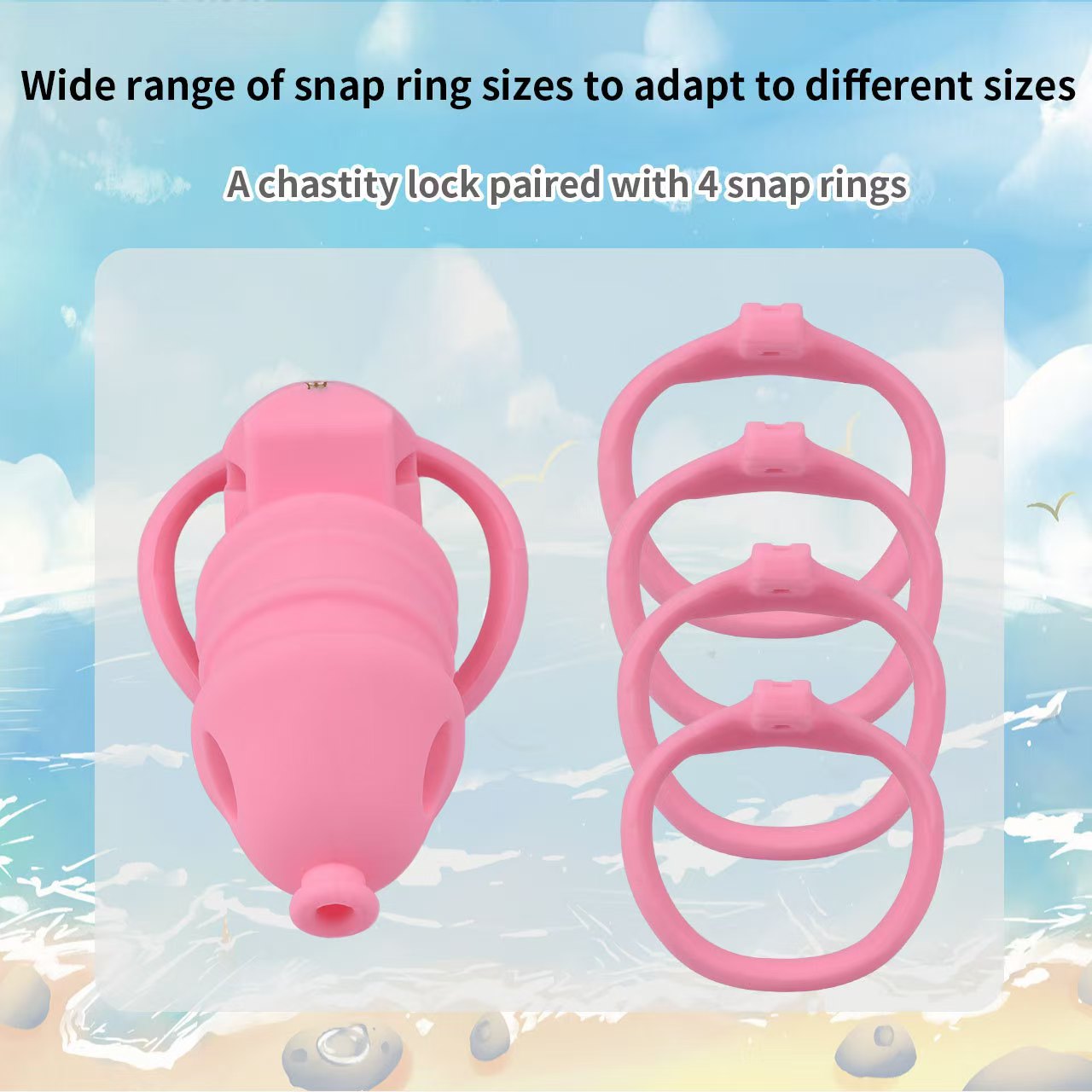 Soft Silicone Chastity Cage -25