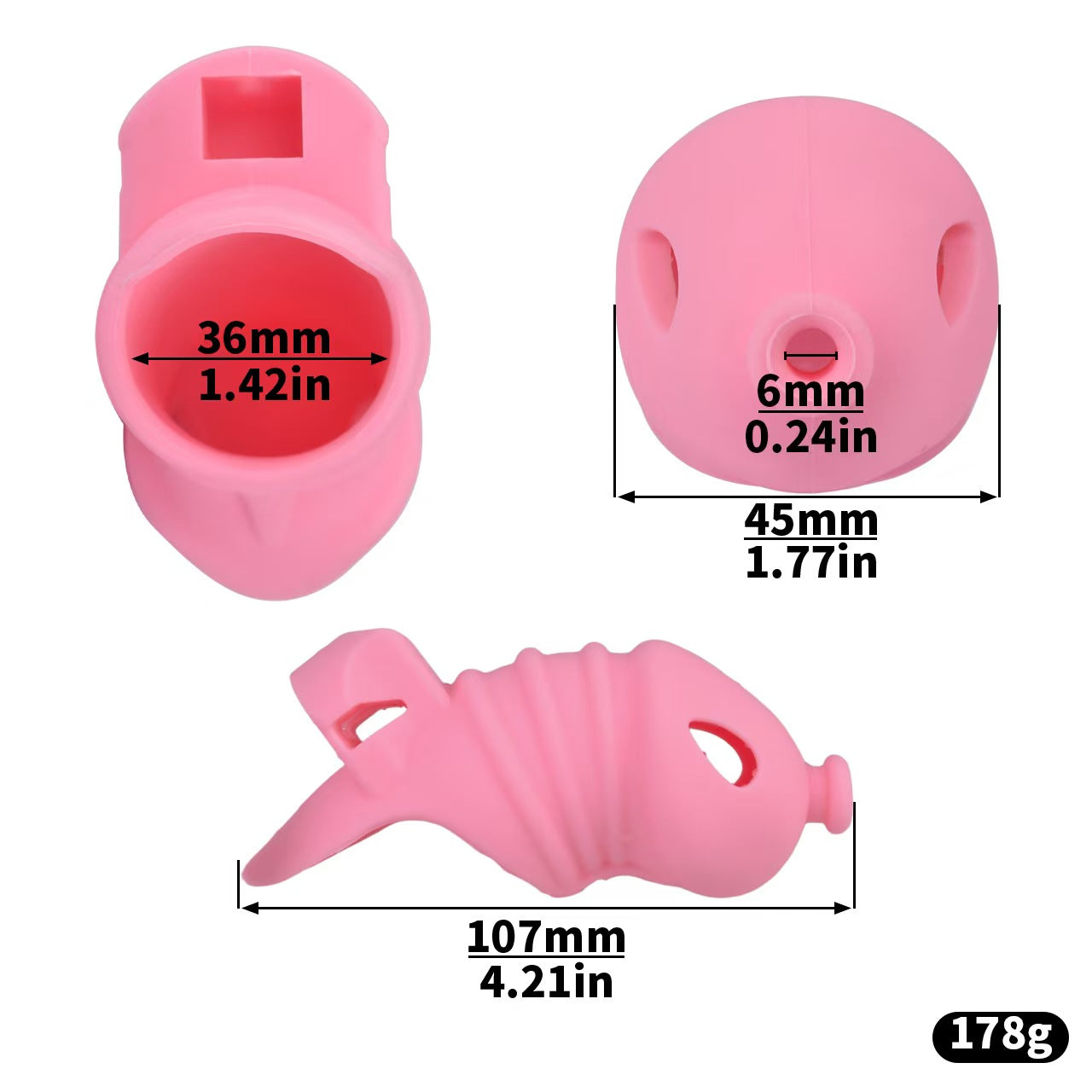 Soft Silicone Chastity Cage -3