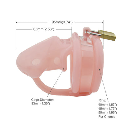 Cage à pénis à pointes en silicone