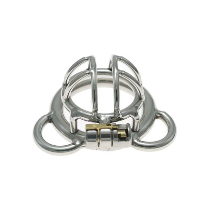 Split Small Steel Chastity Cage 3