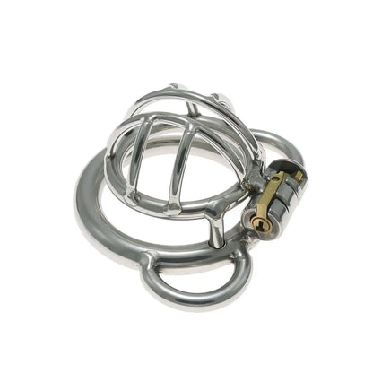 Split Small Steel Chastity Cage 7