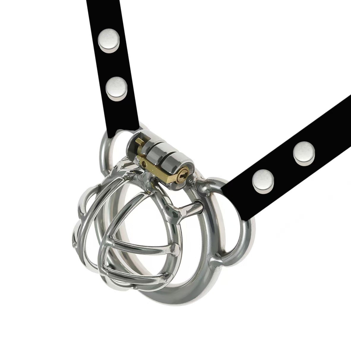 Split Small Steel Chastity Cage