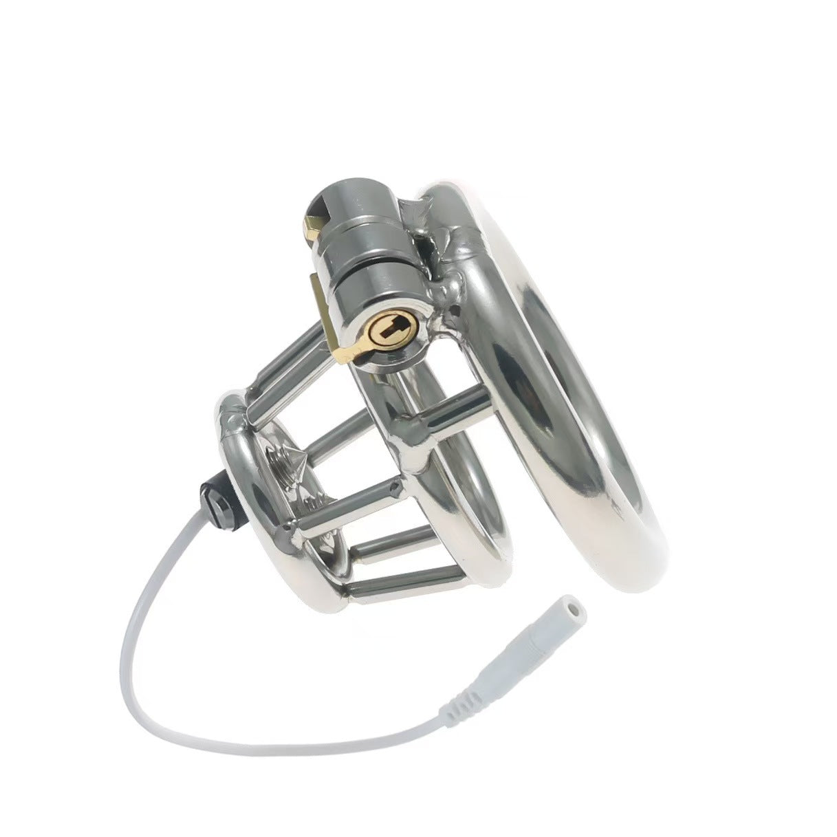 Stainless Steel Basket Electric Chastity Cage 5