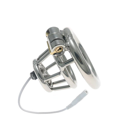 Stainless Steel Basket Electric Chastity Cage 5