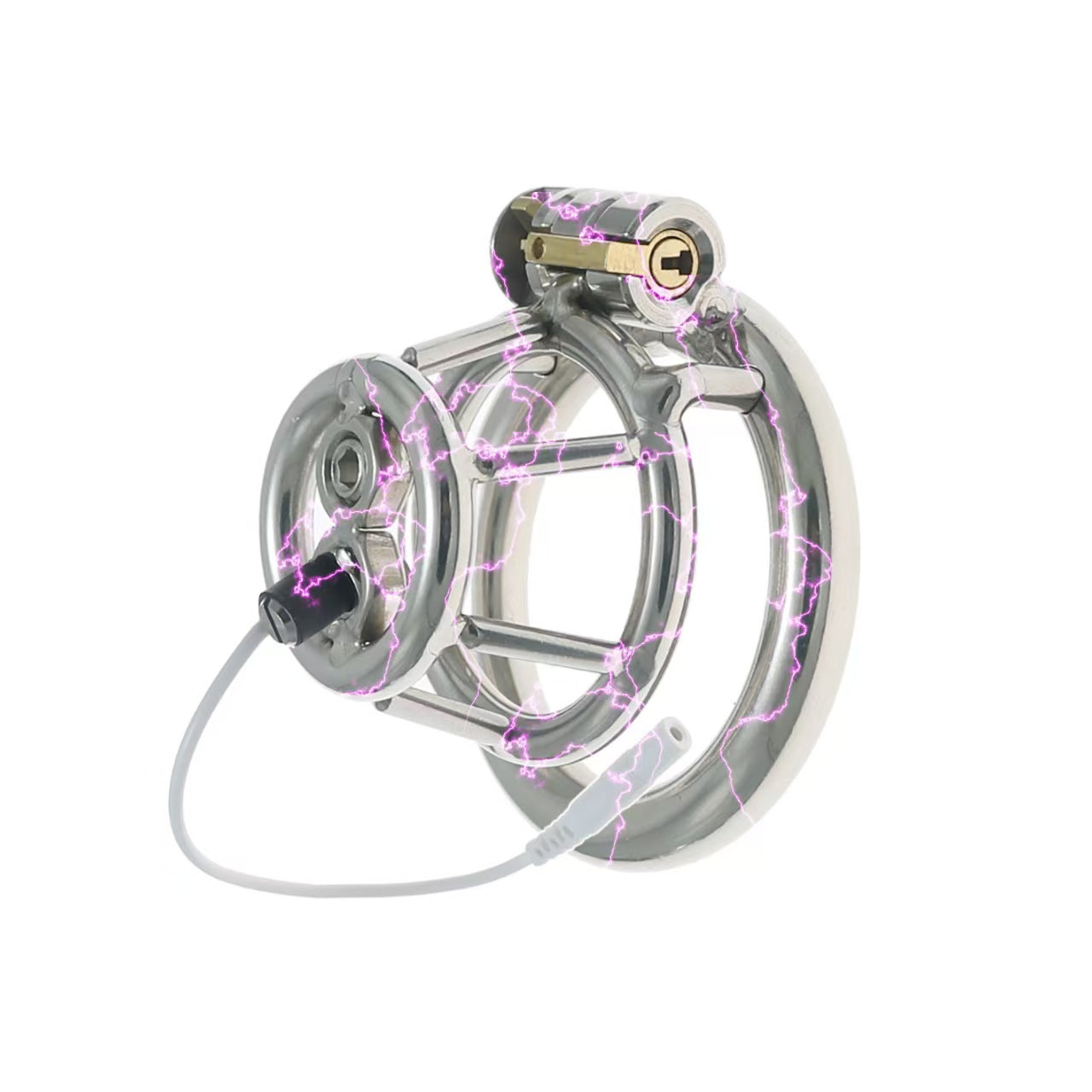 Stainless Steel Basket Electric Chastity Cage