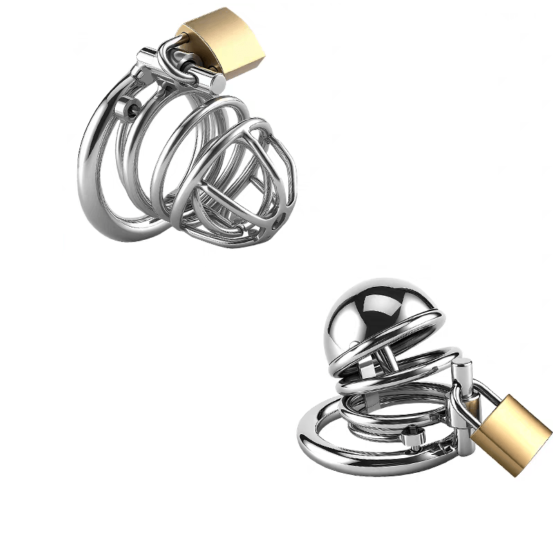 Stainless Steel Painless PA Chastity Cage