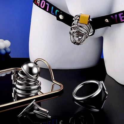 Stainless Steel Painless PA Chastity Cage