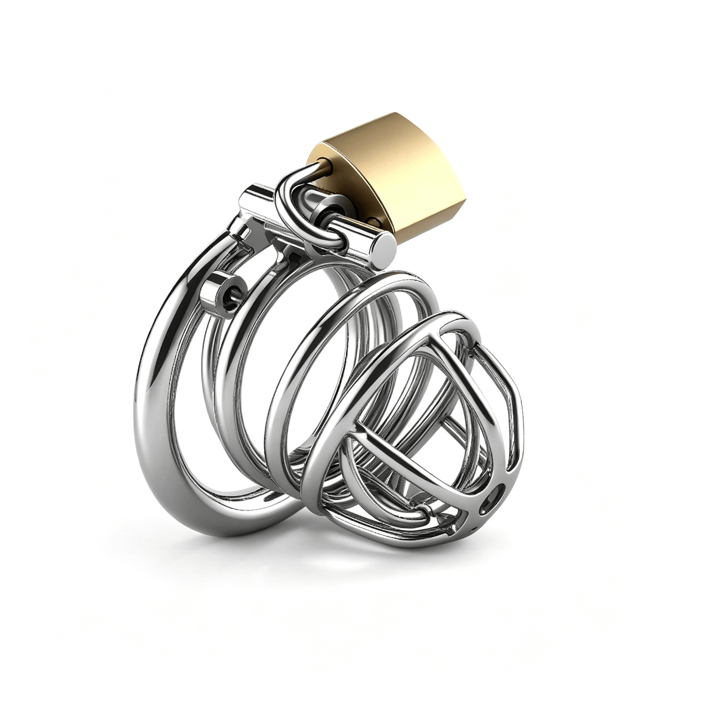 Stainless Steel Painless PA Chastity Cage