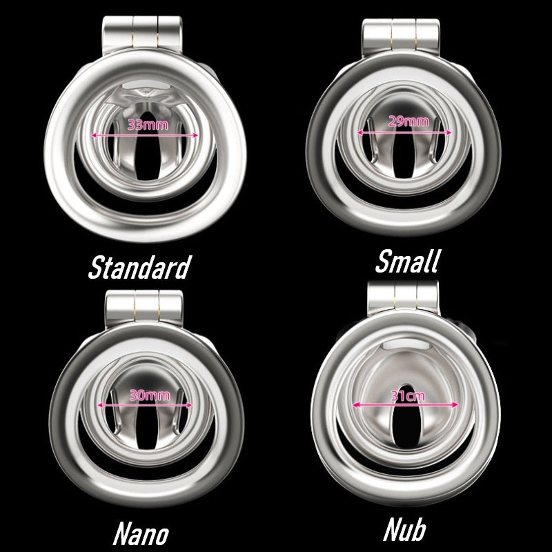 Small Stainless Steel Python V7.0 Chastity Cage