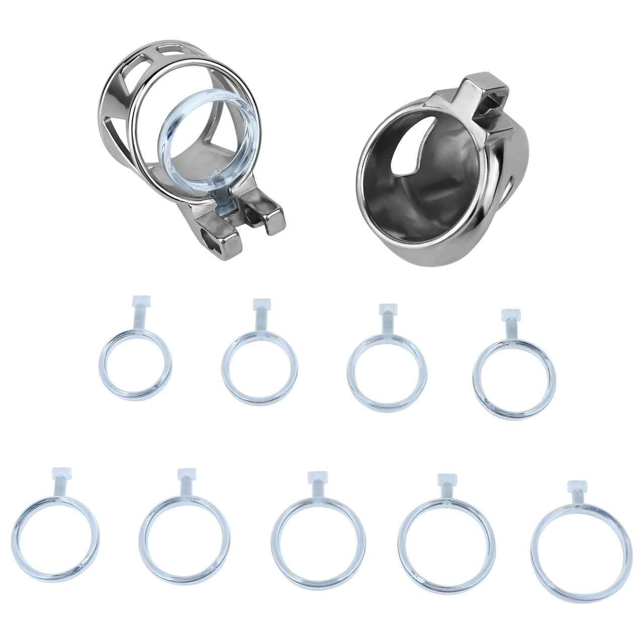 Stainless Steel Ringless Chastity Cage - 7