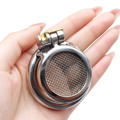 Stainless Steel StarNet Flat Chastity Cage