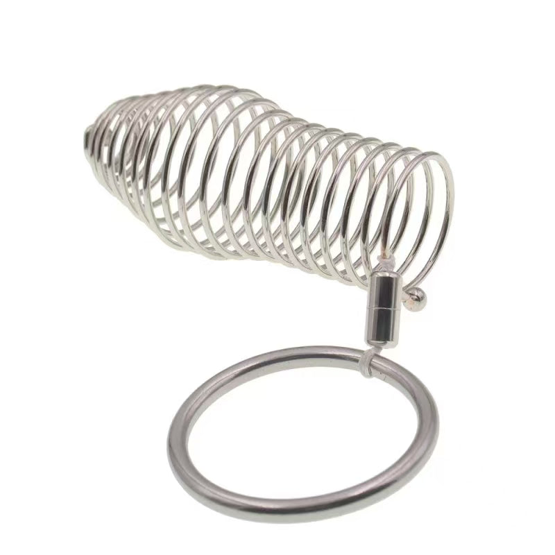 Stainless Steel Threaded Penis Sleeve With Ring